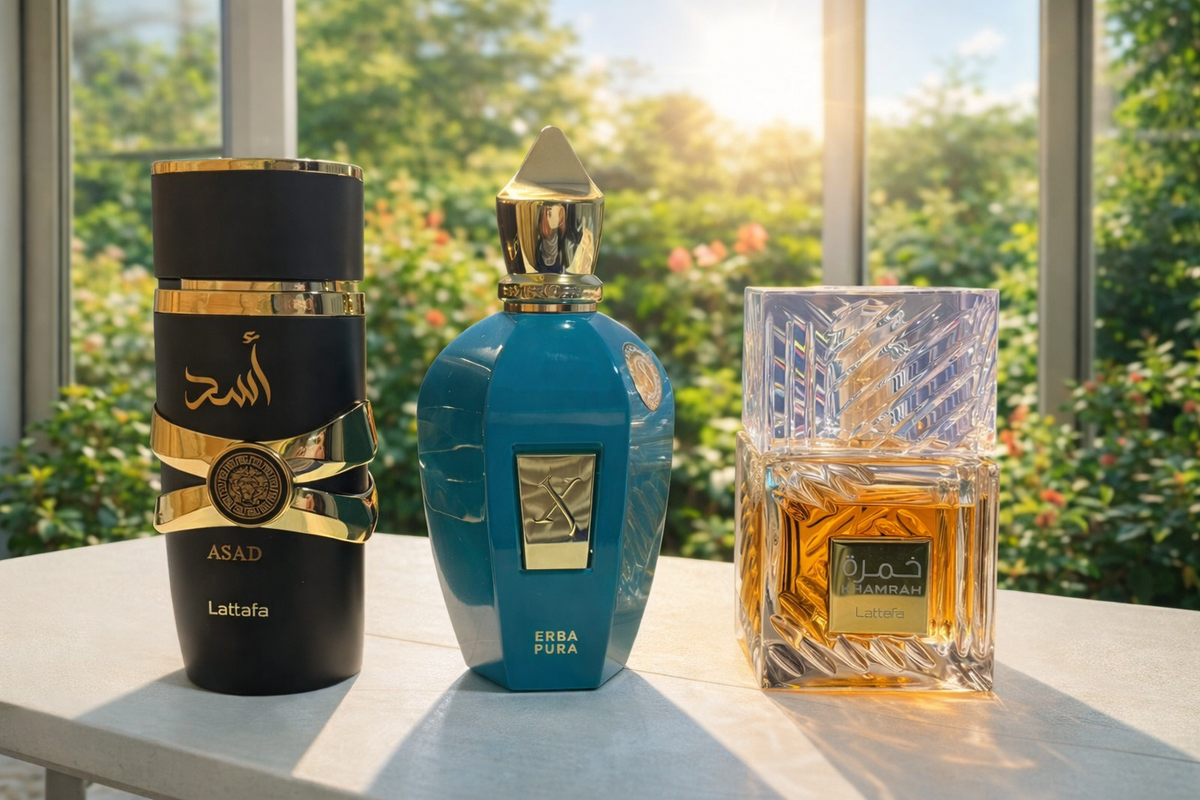 Combo 3x1 Erba Pura + Asad + Khamrah · 3 perfumes de 100 ml